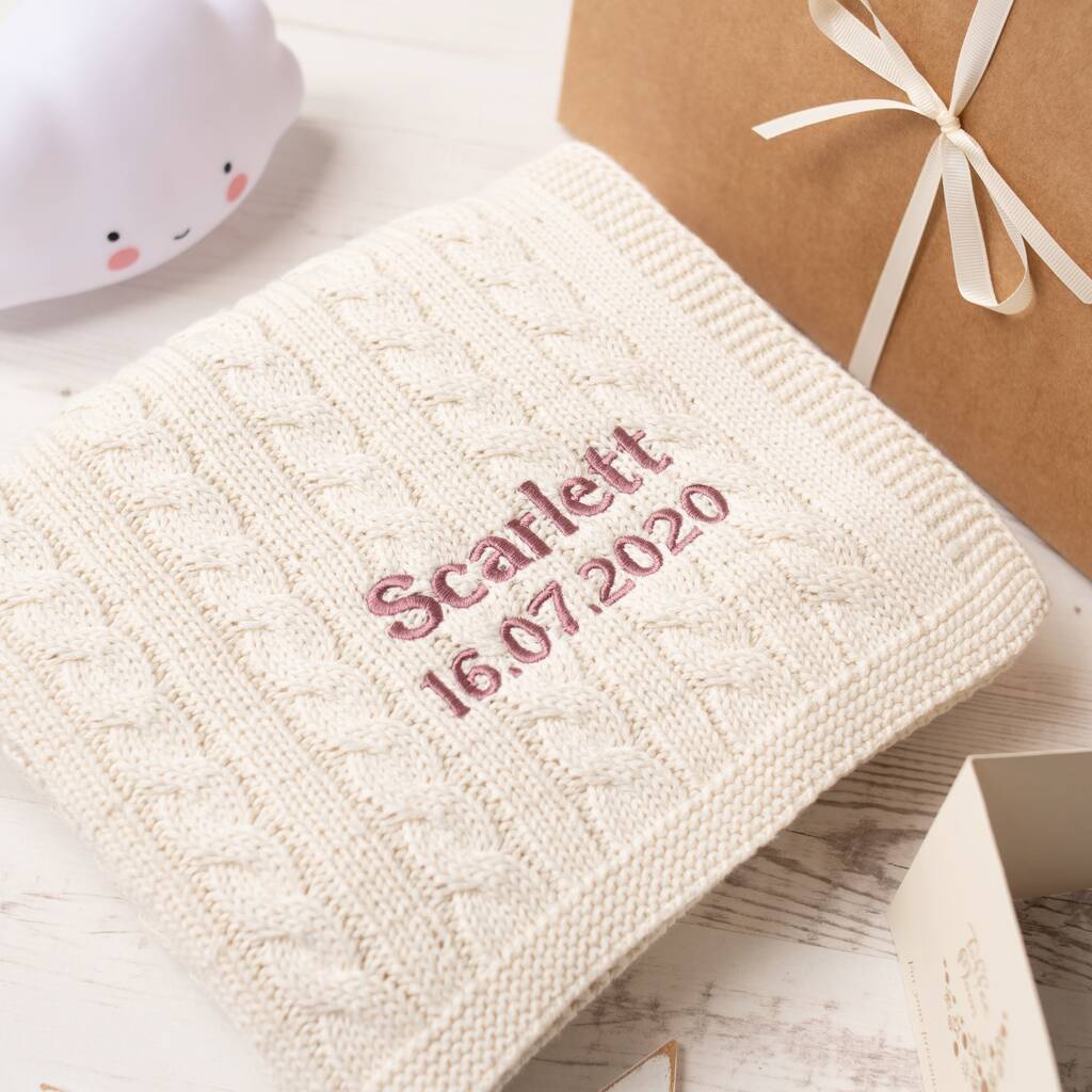 Baby Girl Cricket Jumper And Blanket Gift Set By Toffee Moon