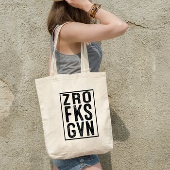 Zro Fks Gvn Cheeky Tote Bag, 3 of 5