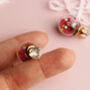 Pink Star Glitter Double Sided Earrings, thumbnail 2 of 3