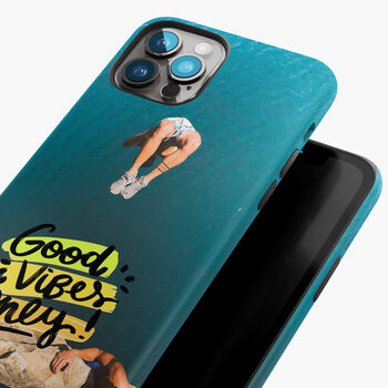 Personalised Good Vibes Only Name Phone Case, 5 of 6