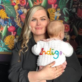 Personalised Cardigan For Newborn Baby, 3 of 11