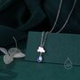 Sterling Silver Rain Cloud With Moonstone Pendant Necklace, thumbnail 6 of 11