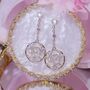 Monaco D’or Gold Pavé Crystal Snowflake Charm Earrings, thumbnail 2 of 3