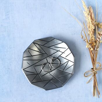 Ten Sided Steel Decagon Dish With Choice Of Design, 3 of 12