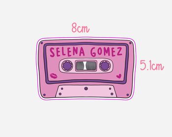 Selena Gomez Inspired Cassette Tape Stickers, 2 of 2