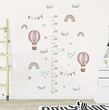 Height Chart ‘Hot Air Balloons’ Removable Wall Stickers, 2 of 4