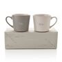 Ceramic Stoneware Mr And Mrs Mug Set, thumbnail 1 of 4