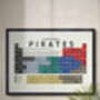 Pirates Periodic Table Art Print, thumbnail 1 of 10