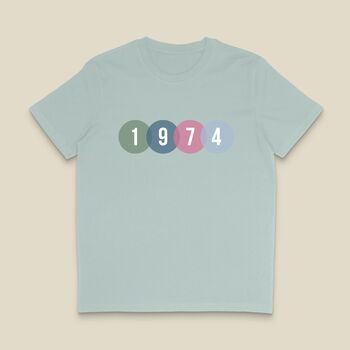 Birth Year Circle T Shirt, 5 of 6