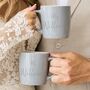 Personalised Stoneware Wedding Mug Set, thumbnail 1 of 9
