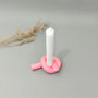 Knot Dinner Candle Holder And Pink Candlestick Holder, thumbnail 7 of 11
