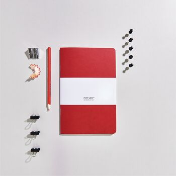 Red Natural Dye Eco Friendly Notebook, 3 of 6