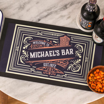 Personalised Brewery Bar Runner Gift For Dad's Home Bar, 4 of 7