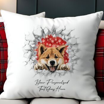 Personalised Christmas Akita Break Through, 10 of 10
