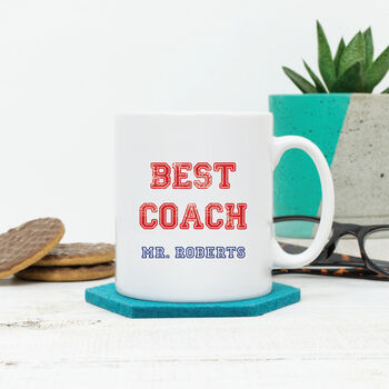 Varsity Style Personalised Best Coach Mug, 2 of 4