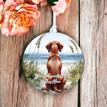 Personalised Vizsla Dog Beach Walk Collection, 4 of 8