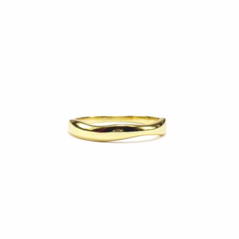 Irregular Band Ring, Gold Vermeil On 925 Silver, 5 of 10