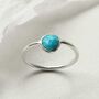Sterling Silver Turquoise Ring, thumbnail 3 of 5