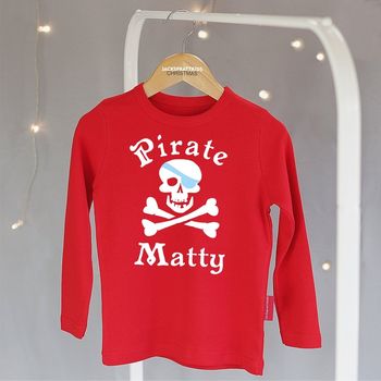 Personalised 'Pirate' T Shirt, 6 of 12