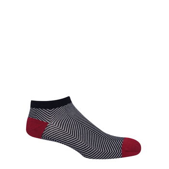 Lux Taylor Men's Trainer Socks – Sky, Orange, Black, 4 of 4