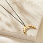 Personalised Crown Crescent Horn Necklace, thumbnail 8 of 10