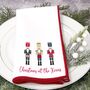 Personalised Nutcracker Table Napkins Pair, thumbnail 2 of 2