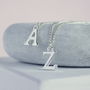 Silver Plated Alphabet Charm Necklace, thumbnail 10 of 12