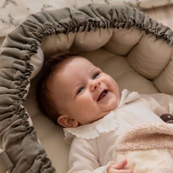 Sebra Three In One Baby Nest, Dark Olive, 2 of 8