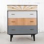 Geometric Monochrome Painted Chest Of Drawers, thumbnail 1 of 4