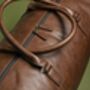 Personalised Leather Look Nuhide Pu Leather Weekender, thumbnail 7 of 7
