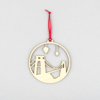 Clifton Suspension Bridge Christmas Decoration, 2 of 2