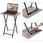 Set Of Two Side Table Folding Coffee Tables End Desk, thumbnail 6 of 9