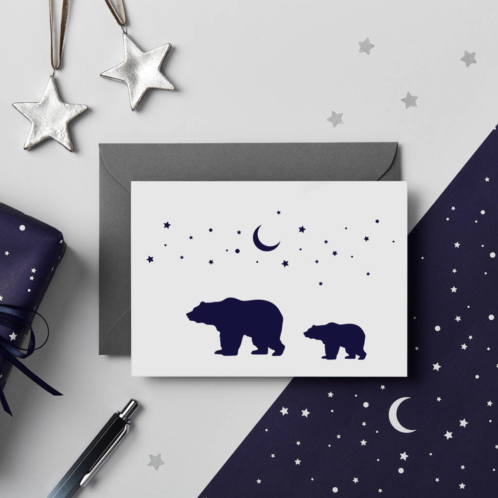 Polar Bears Christmas Card Pack, 1 of 3