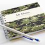 Personalised Camouflage Teacher Notebook, thumbnail 1 of 2