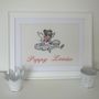 Personalised Embroidered Picture Of Seated Dancer, thumbnail 1 of 2