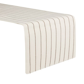 Colbrook Striped Cotton Table Runner, 2 of 5