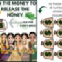 Pin The Money To Release The Honey Asian Doli Game, thumbnail 2 of 6
