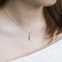 Sterling Silver Feather Necklace, thumbnail 2 of 6