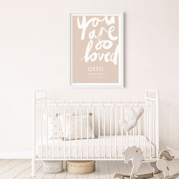 Personalised Name Print Handwritten You Are So Loved, 4 of 10
