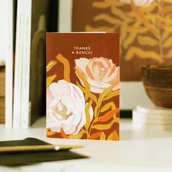 Thanks A Bunch! Illustrated Botanical Floral Card, 2 of 5