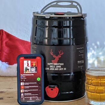 Personalised Christmas Craft Beer Keg, 2 of 5