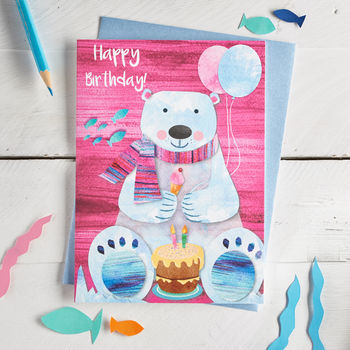 Cute Polar Bear Birthday Card By Rocket 68 | notonthehighstreet.com