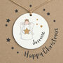 Personalised Angel Tree Decoration Christmas Card, thumbnail 6 of 6