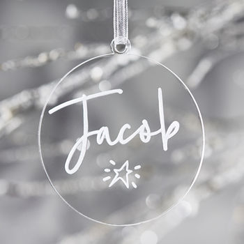 Personalised Engraved Christmas Decoration, 3 of 7