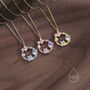 Forget Me Not And Butterfly Wreath Necklace, thumbnail 5 of 11
