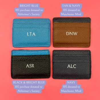 Personalised Leather Card Holder, 8 of 9