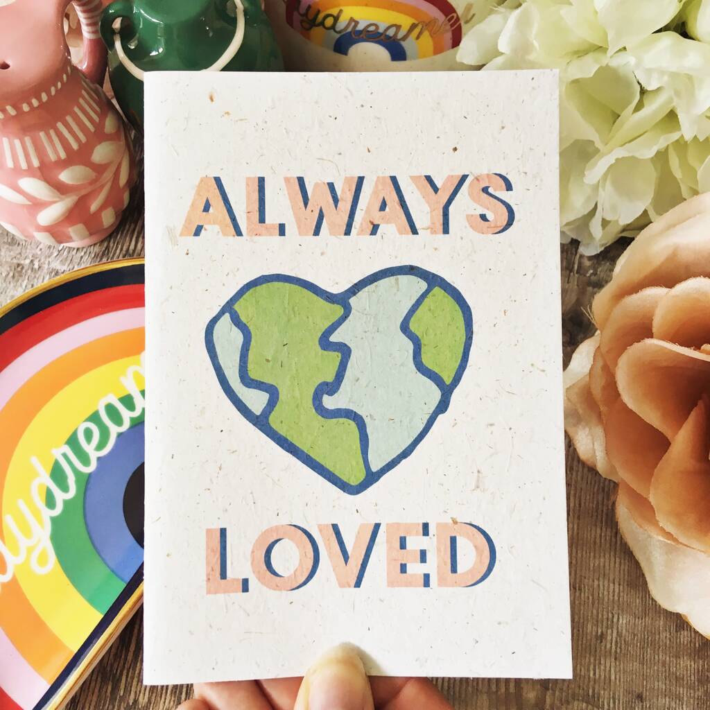 Always Loved Planet Earth Card 100% Recycled By Summer Lane Studio ...