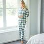 Women's 'Burnet Rose' Tartan Brushed Cotton Pyjama Set, thumbnail 1 of 4