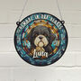 Shih Tzu Black And White Memorial Suncatcher, thumbnail 1 of 6