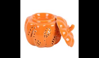 Autumn Home Decor Orange Pumpkin Oil Burner, 4 of 5